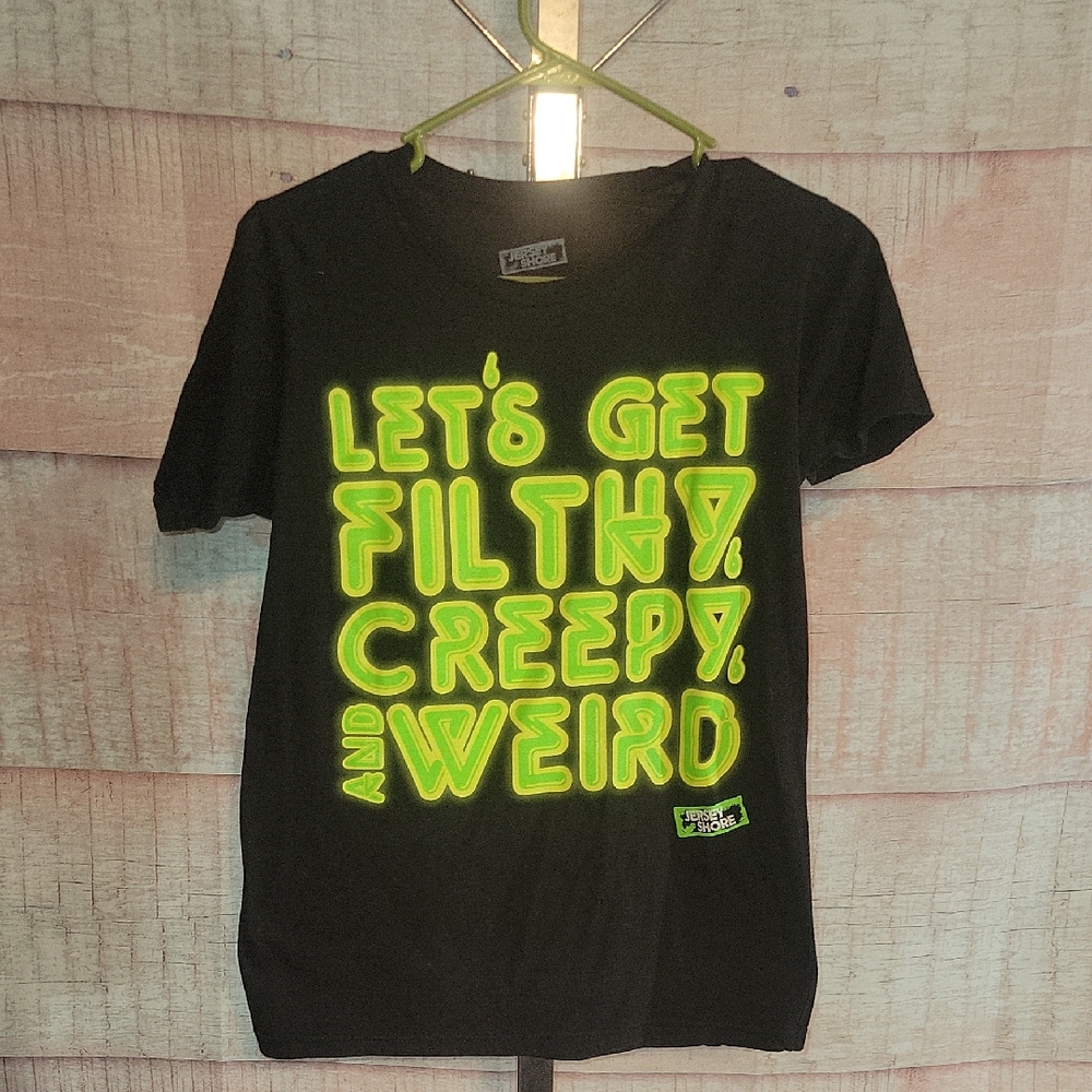 Jersey Shore Quote Black And Green Tshirt